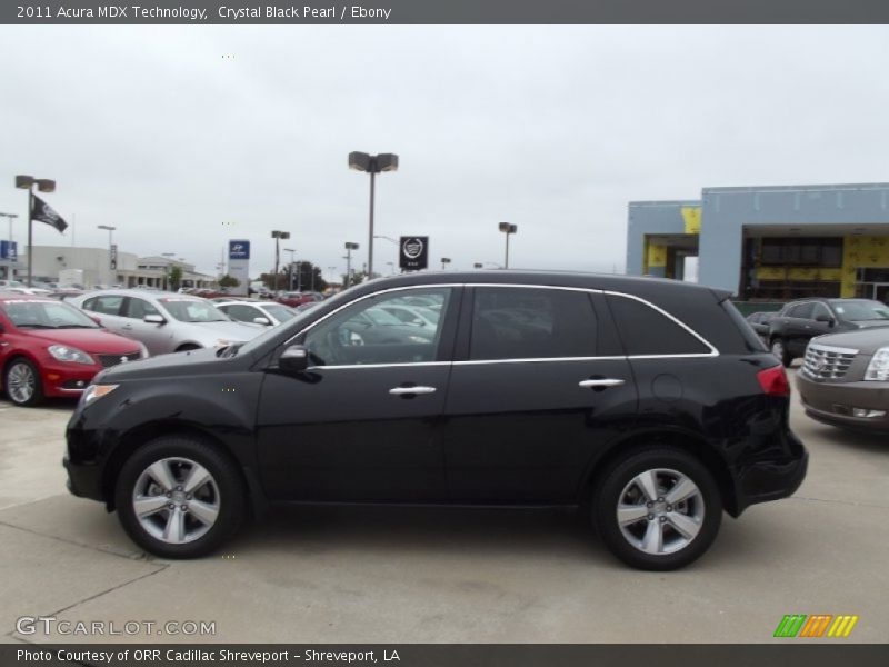 Crystal Black Pearl / Ebony 2011 Acura MDX Technology