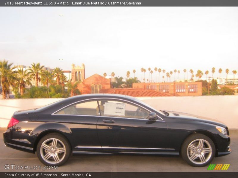 Lunar Blue Metallic / Cashmere/Savanna 2013 Mercedes-Benz CL 550 4Matic