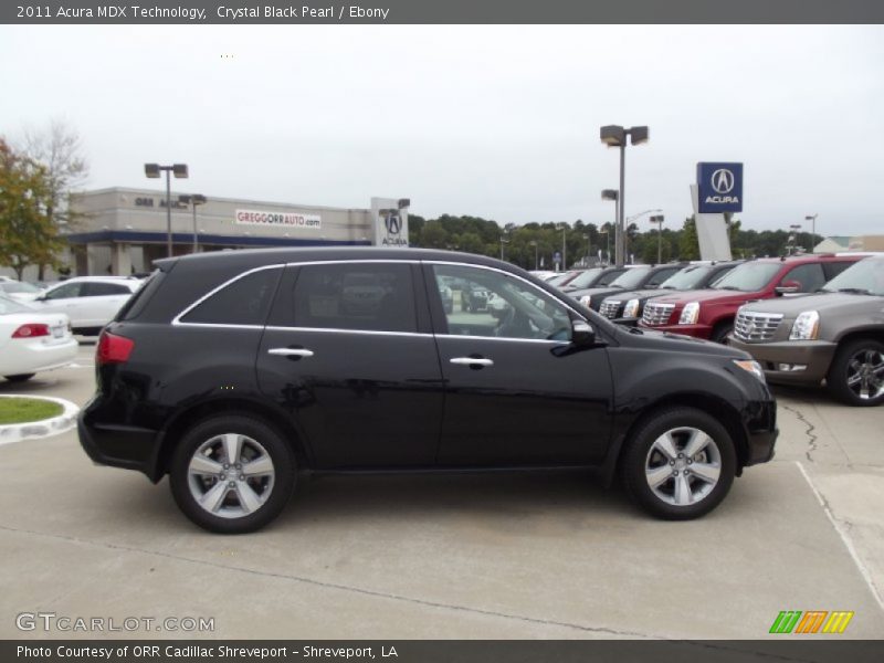 Crystal Black Pearl / Ebony 2011 Acura MDX Technology