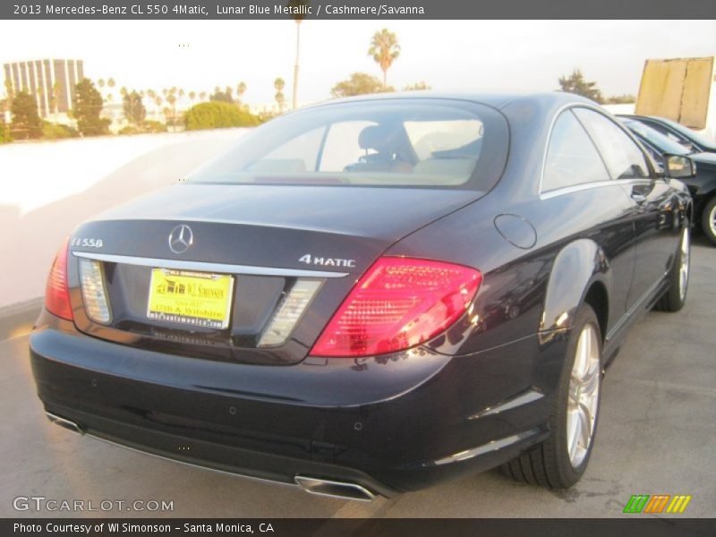 Lunar Blue Metallic / Cashmere/Savanna 2013 Mercedes-Benz CL 550 4Matic