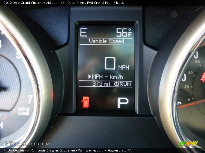 Deep Cherry Red Crystal Pearl / Black 2012 Jeep Grand Cherokee Altitude 4x4
