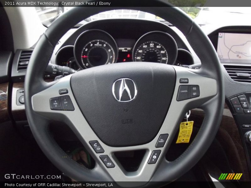 Crystal Black Pearl / Ebony 2011 Acura MDX Technology
