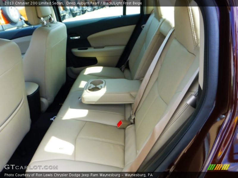 Deep Auburn Pearl / Black/Light Frost Beige 2013 Chrysler 200 Limited Sedan