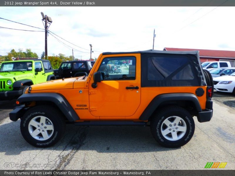 Dozer Yellow / Black 2012 Jeep Wrangler Sport 4x4