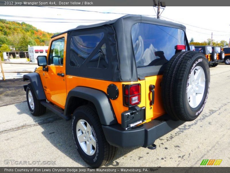 Dozer Yellow / Black 2012 Jeep Wrangler Sport 4x4