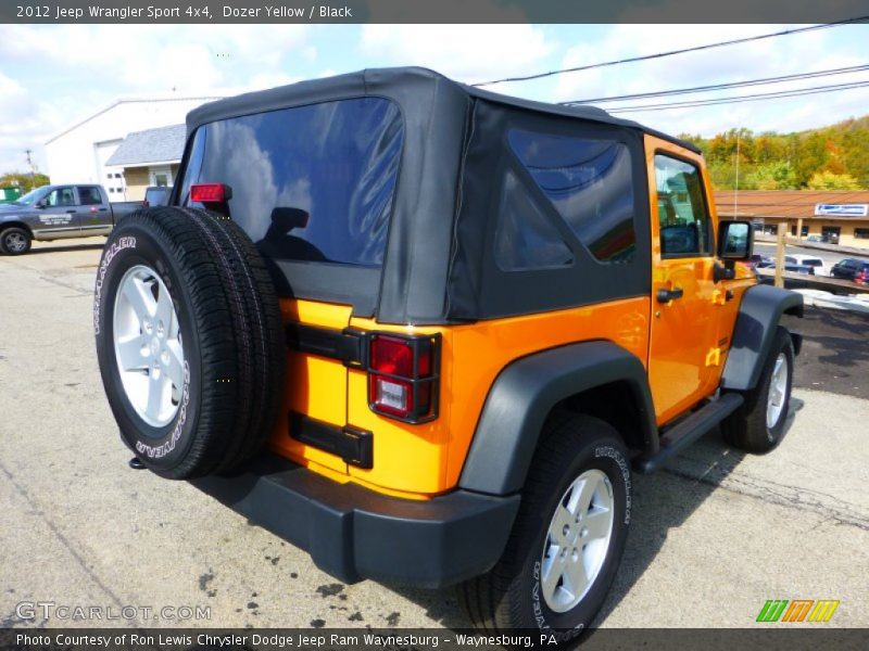 Dozer Yellow / Black 2012 Jeep Wrangler Sport 4x4