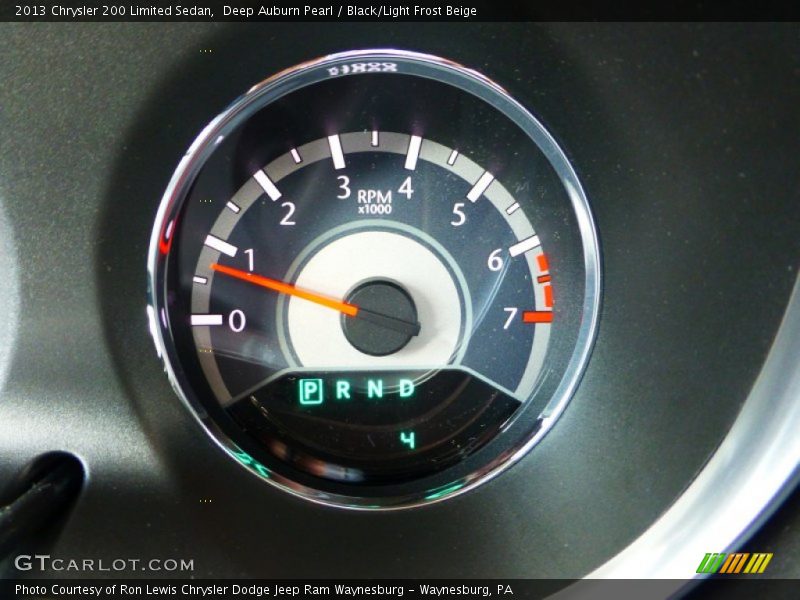 Deep Auburn Pearl / Black/Light Frost Beige 2013 Chrysler 200 Limited Sedan