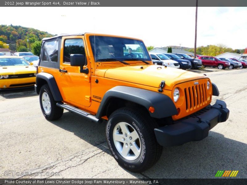 Dozer Yellow / Black 2012 Jeep Wrangler Sport 4x4