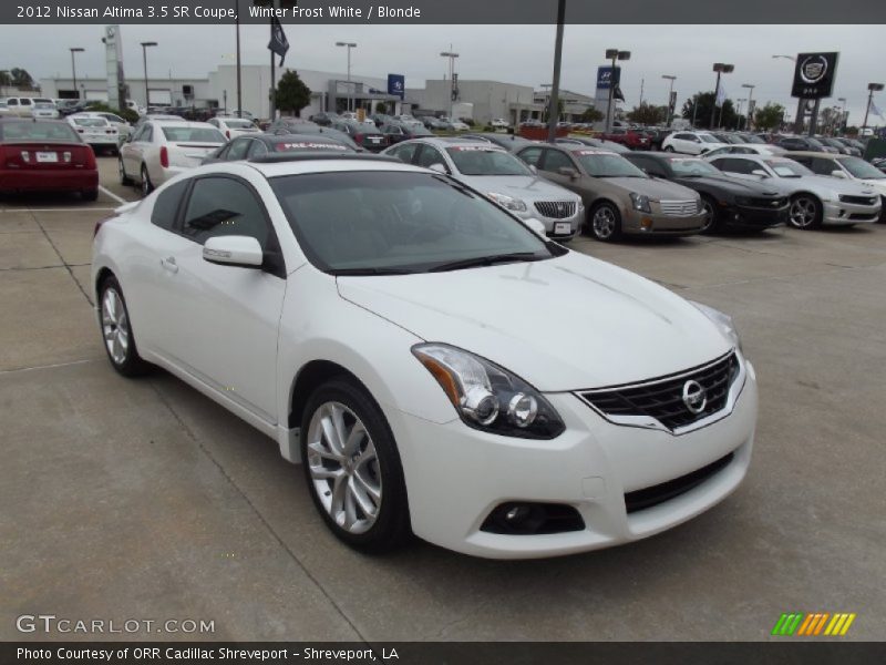 Winter Frost White / Blonde 2012 Nissan Altima 3.5 SR Coupe