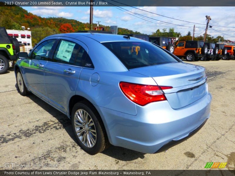 Crystal Blue Pearl / Black 2013 Chrysler 200 Limited Sedan