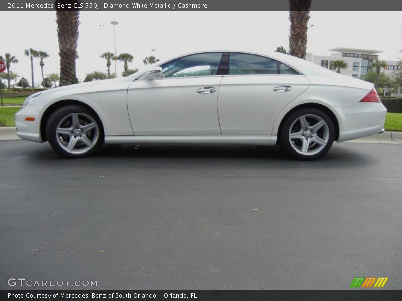 Diamond White Metallic / Cashmere 2011 Mercedes-Benz CLS 550