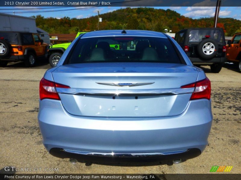 Crystal Blue Pearl / Black 2013 Chrysler 200 Limited Sedan