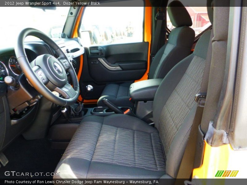 Dozer Yellow / Black 2012 Jeep Wrangler Sport 4x4