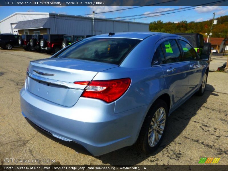 Crystal Blue Pearl / Black 2013 Chrysler 200 Limited Sedan