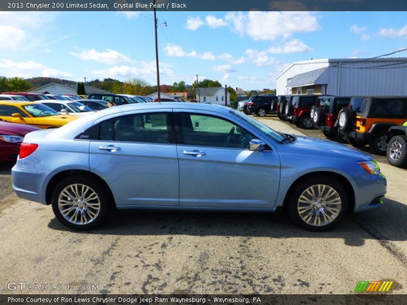 Crystal Blue Pearl / Black 2013 Chrysler 200 Limited Sedan