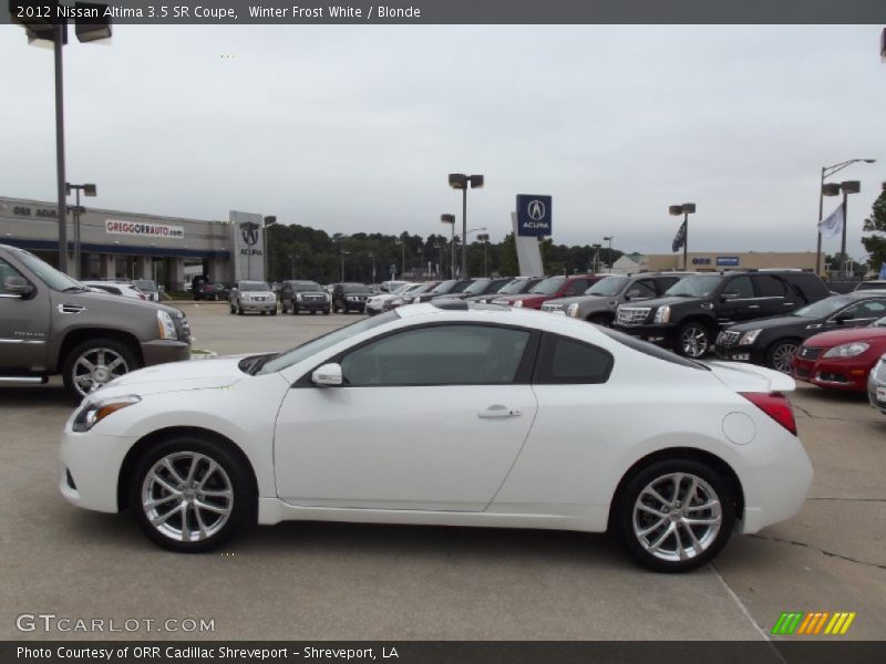 Winter Frost White / Blonde 2012 Nissan Altima 3.5 SR Coupe