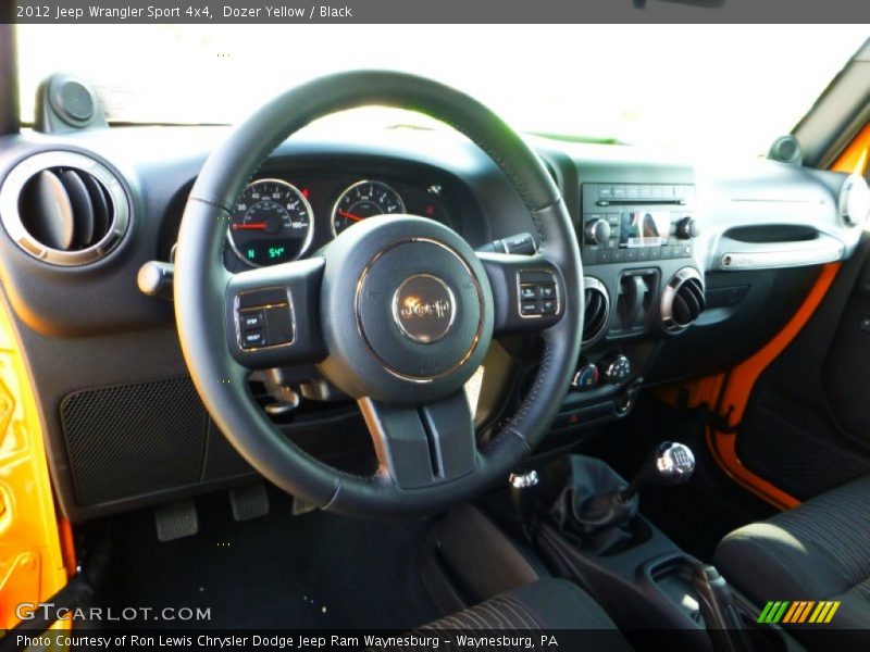 Dozer Yellow / Black 2012 Jeep Wrangler Sport 4x4