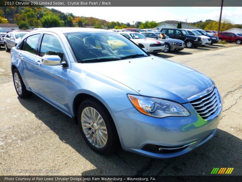 Crystal Blue Pearl / Black 2013 Chrysler 200 Limited Sedan