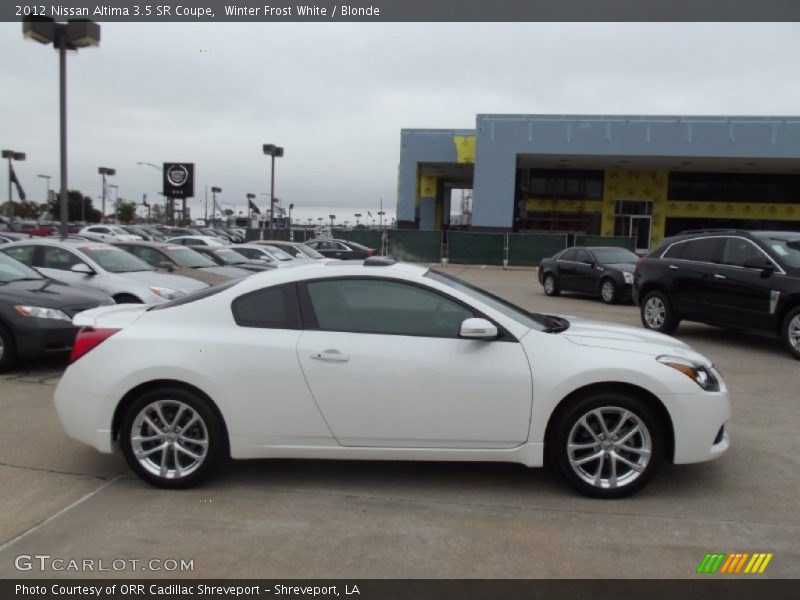 Winter Frost White / Blonde 2012 Nissan Altima 3.5 SR Coupe