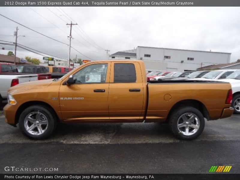 Tequila Sunrise Pearl / Dark Slate Gray/Medium Graystone 2012 Dodge Ram 1500 Express Quad Cab 4x4