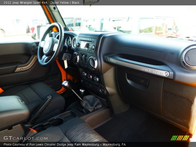 Dozer Yellow / Black 2012 Jeep Wrangler Sport 4x4