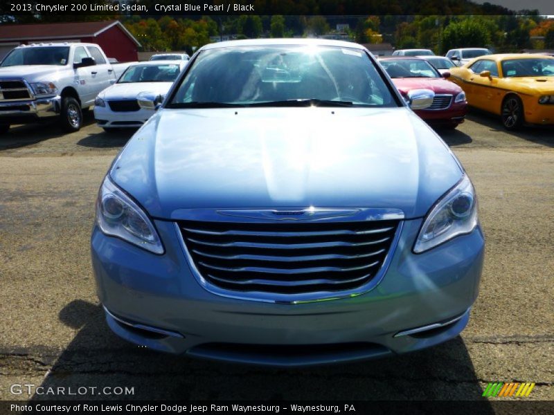 Crystal Blue Pearl / Black 2013 Chrysler 200 Limited Sedan