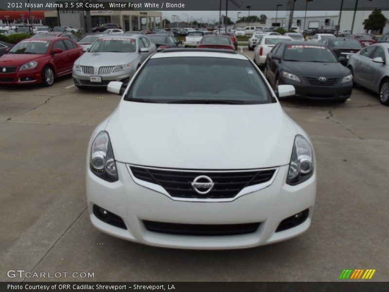 Winter Frost White / Blonde 2012 Nissan Altima 3.5 SR Coupe