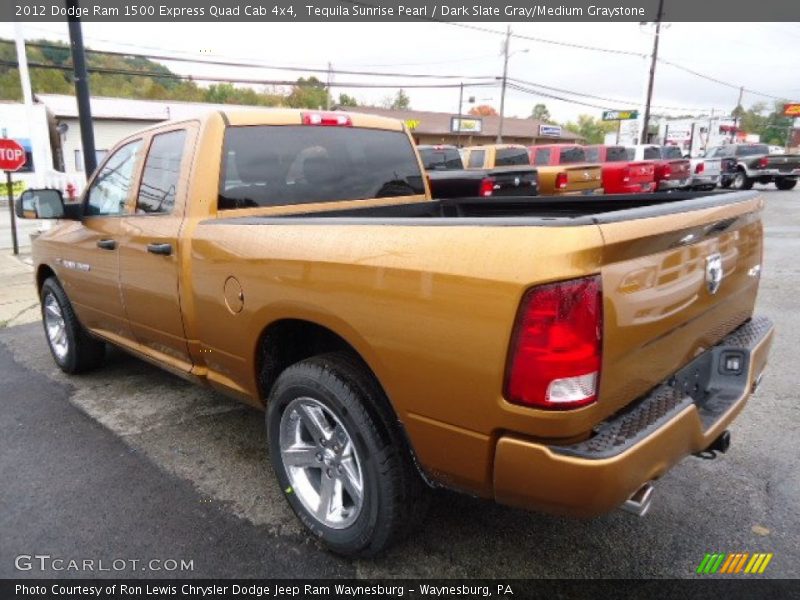 Tequila Sunrise Pearl / Dark Slate Gray/Medium Graystone 2012 Dodge Ram 1500 Express Quad Cab 4x4