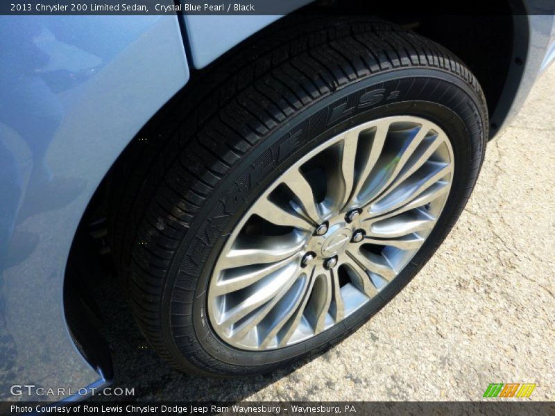 Crystal Blue Pearl / Black 2013 Chrysler 200 Limited Sedan