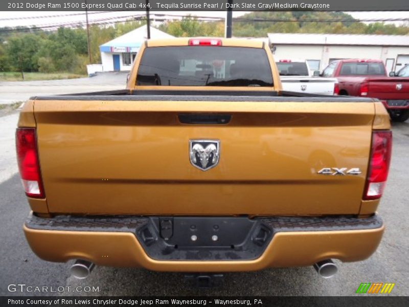 Tequila Sunrise Pearl / Dark Slate Gray/Medium Graystone 2012 Dodge Ram 1500 Express Quad Cab 4x4