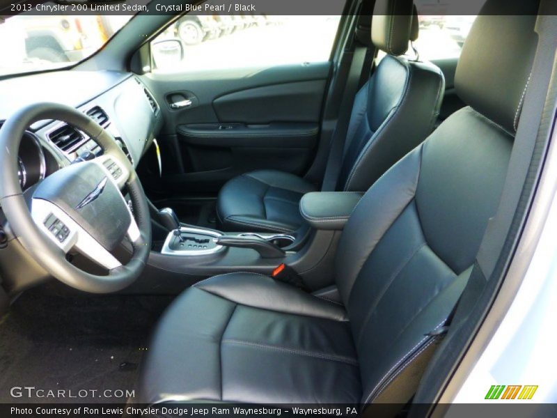 Crystal Blue Pearl / Black 2013 Chrysler 200 Limited Sedan