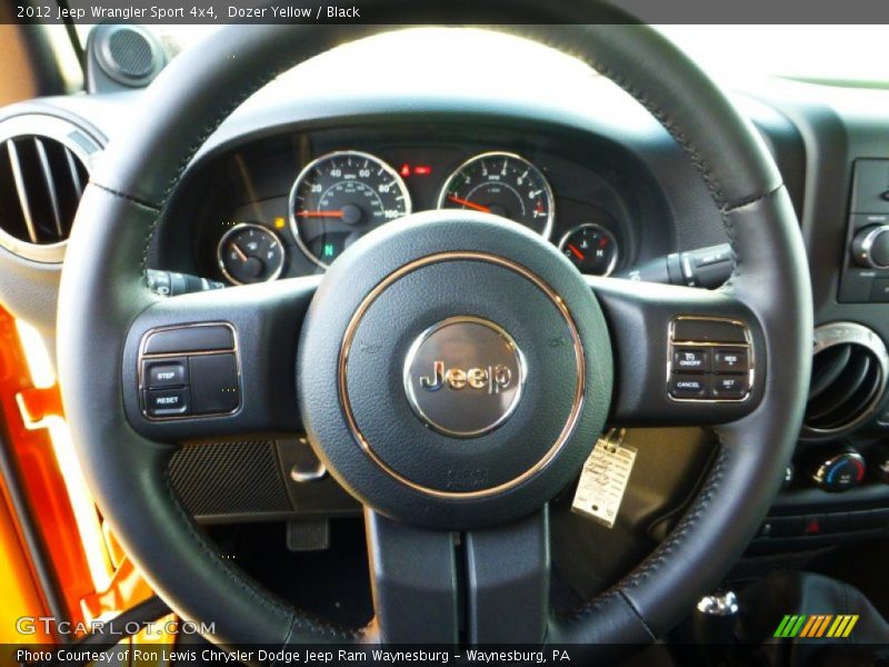 Dozer Yellow / Black 2012 Jeep Wrangler Sport 4x4