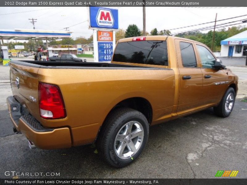 Tequila Sunrise Pearl / Dark Slate Gray/Medium Graystone 2012 Dodge Ram 1500 Express Quad Cab 4x4