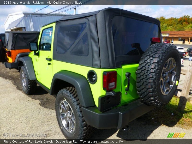 Gecko Green / Black 2013 Jeep Wrangler Rubicon 4x4