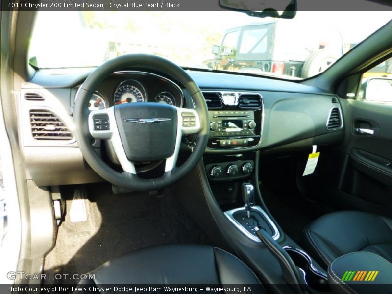 Crystal Blue Pearl / Black 2013 Chrysler 200 Limited Sedan