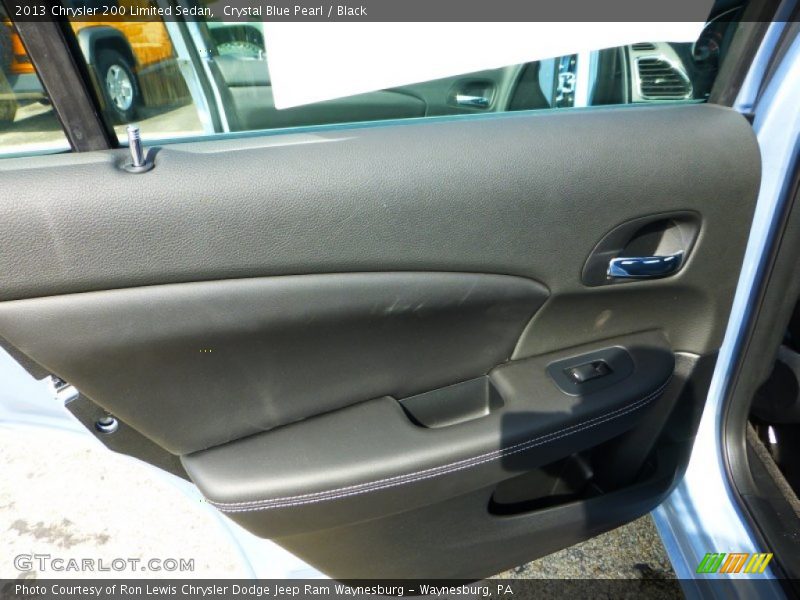 Crystal Blue Pearl / Black 2013 Chrysler 200 Limited Sedan