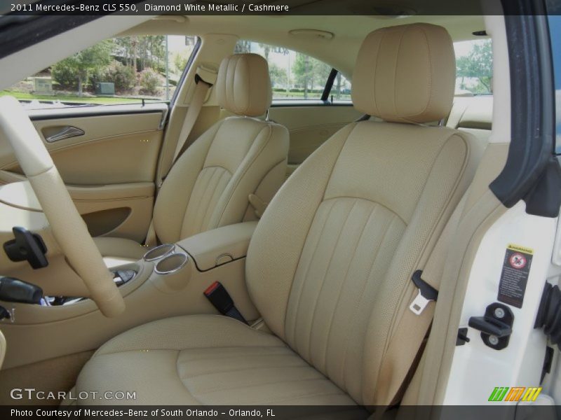 Diamond White Metallic / Cashmere 2011 Mercedes-Benz CLS 550