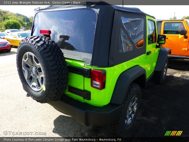 Gecko Green / Black 2013 Jeep Wrangler Rubicon 4x4