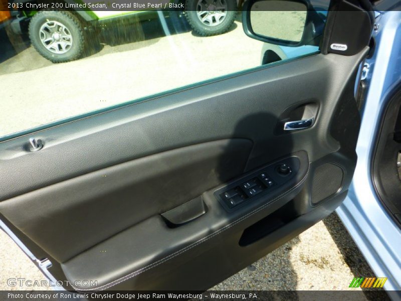 Crystal Blue Pearl / Black 2013 Chrysler 200 Limited Sedan