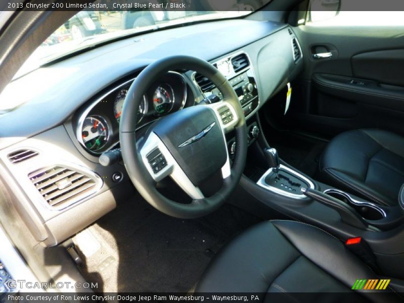 Crystal Blue Pearl / Black 2013 Chrysler 200 Limited Sedan