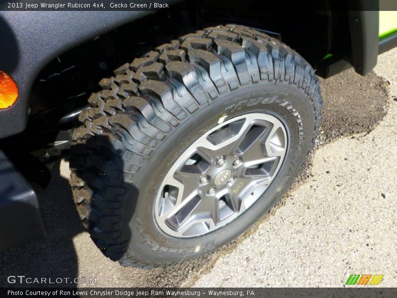 Gecko Green / Black 2013 Jeep Wrangler Rubicon 4x4