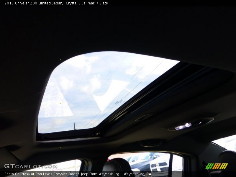 Crystal Blue Pearl / Black 2013 Chrysler 200 Limited Sedan