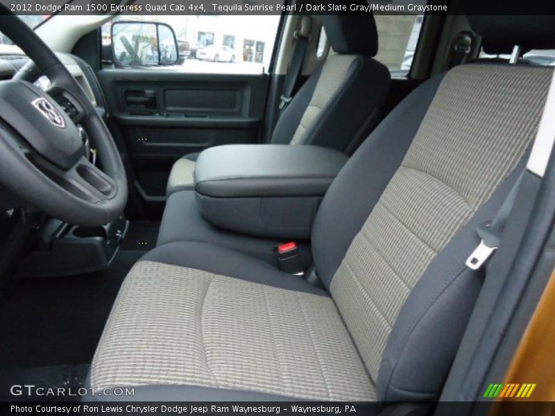 Tequila Sunrise Pearl / Dark Slate Gray/Medium Graystone 2012 Dodge Ram 1500 Express Quad Cab 4x4
