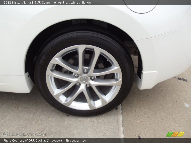 Winter Frost White / Blonde 2012 Nissan Altima 3.5 SR Coupe