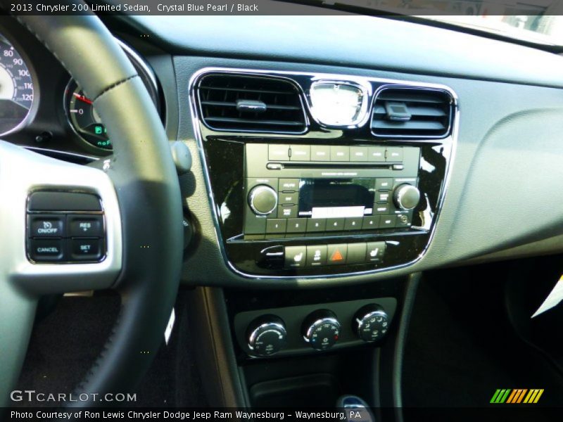 Crystal Blue Pearl / Black 2013 Chrysler 200 Limited Sedan