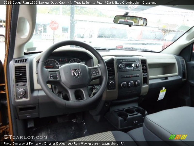 Tequila Sunrise Pearl / Dark Slate Gray/Medium Graystone 2012 Dodge Ram 1500 Express Quad Cab 4x4