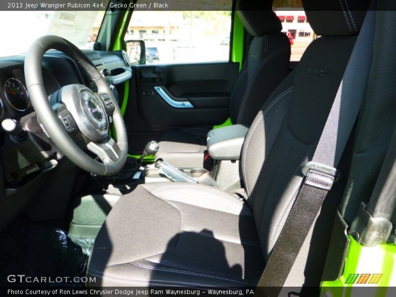 Gecko Green / Black 2013 Jeep Wrangler Rubicon 4x4