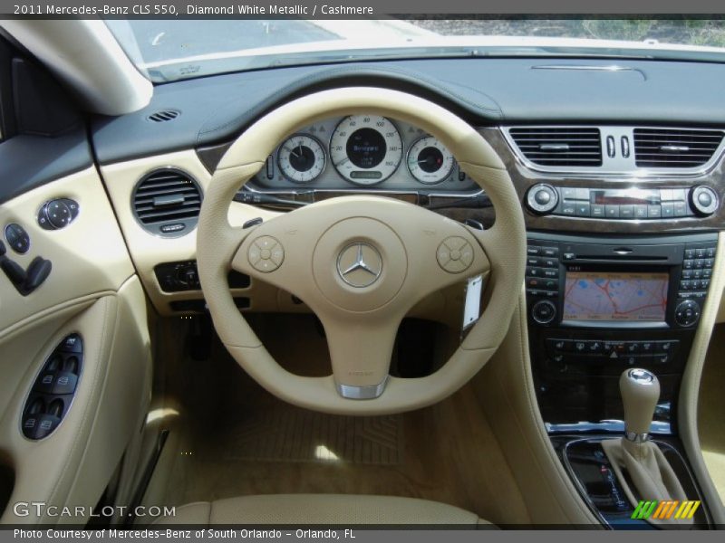 Diamond White Metallic / Cashmere 2011 Mercedes-Benz CLS 550