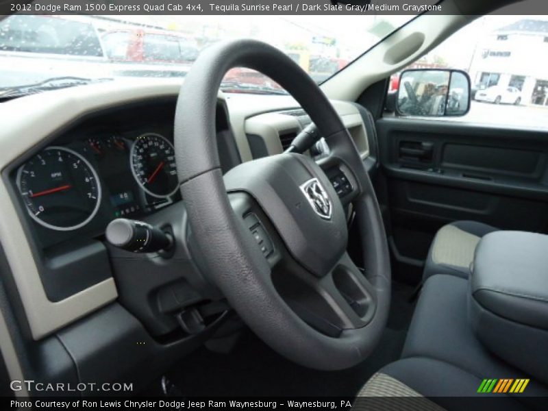 Tequila Sunrise Pearl / Dark Slate Gray/Medium Graystone 2012 Dodge Ram 1500 Express Quad Cab 4x4