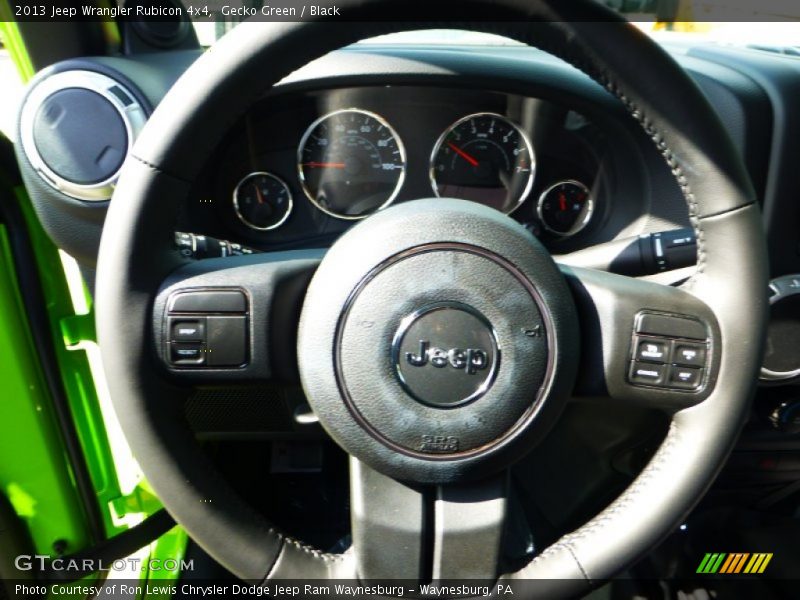 Gecko Green / Black 2013 Jeep Wrangler Rubicon 4x4
